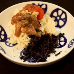 明太塩辛の大人ポテサラ