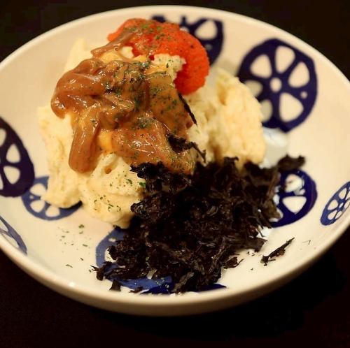 明太塩辛の大人ポテサラ