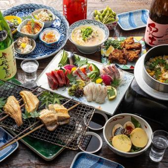 ≪幹事様おすすめ≫  定番の囲炉裏焼きコース！4500円/込【飲み放題付/90分】
