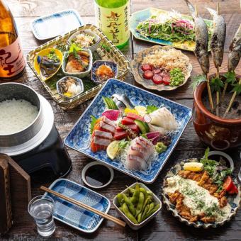 ≪一番人気リピ率No1≫  おっきゃがり三大名物コース！5500円/込【日本酒飲み放題付/90分】