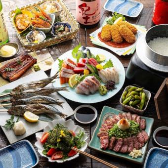 ≪豪華名物料理≫  特撰おっきゃがり名物コース！8,500円/込【日本酒飲み放題付/90分】