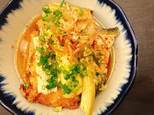 マコモダケと鮭の焼き浸し