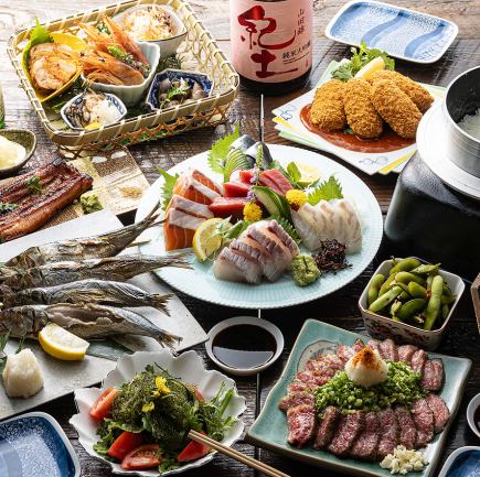 忘新年会に≪豪華名物料理≫ 特撰おっきゃがり名物コース8,500円/込【日本酒飲放題付/90分】