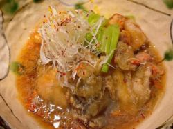 蟹肉酱炸牡蛎萝卜