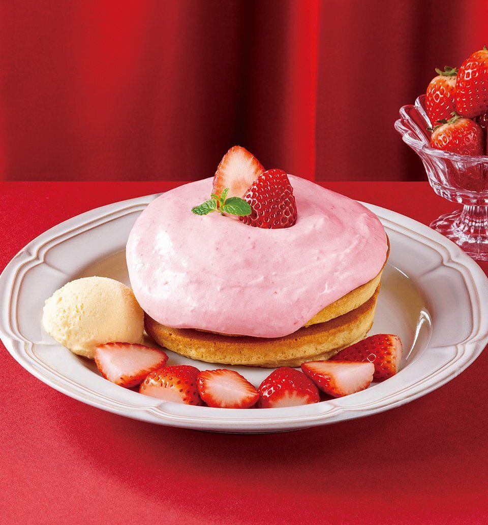 苺のホットケーキ～まろやか苺クリーム～