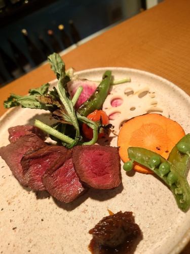 Hokkaido Ezo venison and 6 kinds of vegetables