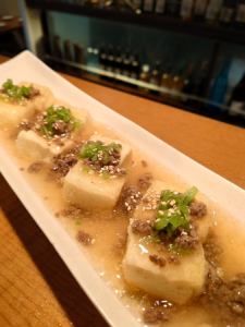 Fried tofu with minced deer paste