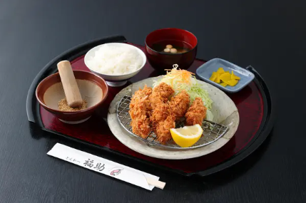 Fried oyster set meal