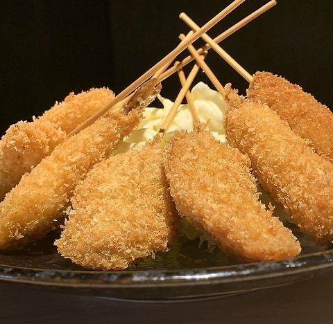 素材を活かす職人技！絶品串カツ盛り♪