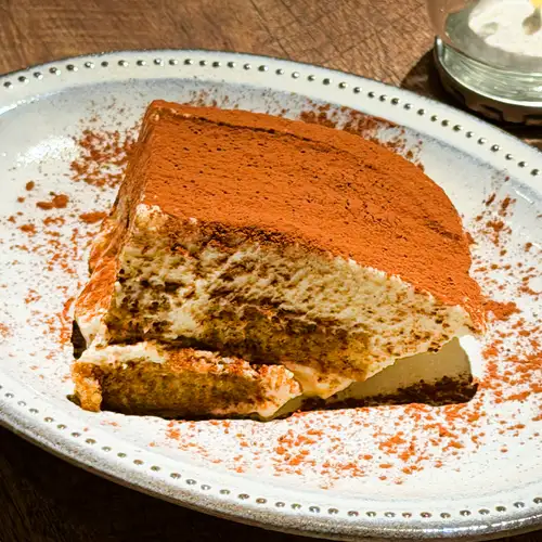Tiramisu, homemade by the chef