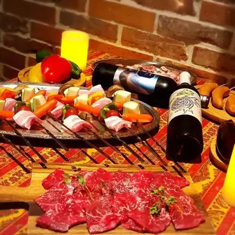 사비오 de 프라이빗 비어 가든 ★2시간 음료 무제한 BBQ 코스