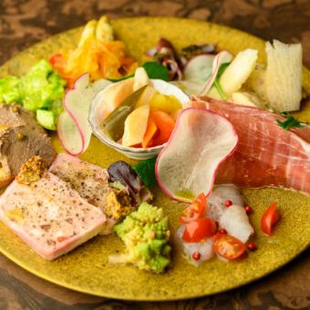 《パーティーコース》各種ご宴会に♪前菜7種含む全6品付き 5000円 ※+2000円で90分飲み放題可