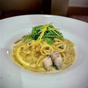 地物アジと大葉のレモンクリーム