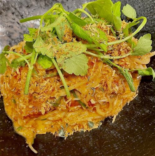 Tomato cream sauce with Noto crab and Kanazawa celery.