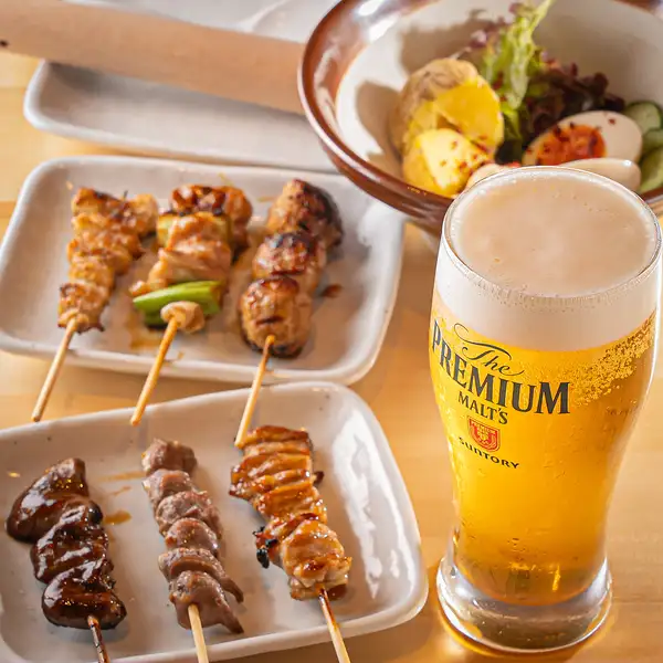 ≪ご家族とのお食事や女子会も◎≫焼き鳥や創作料理が豊富♪　1本76円(税込)～