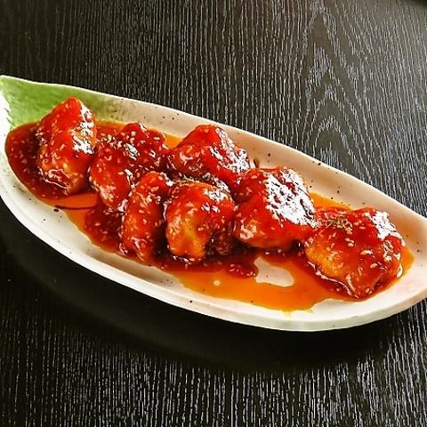 【定番メニュー2】ヤンニョムチキン