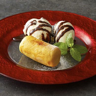 スウィートポテトのバニラアイス添え