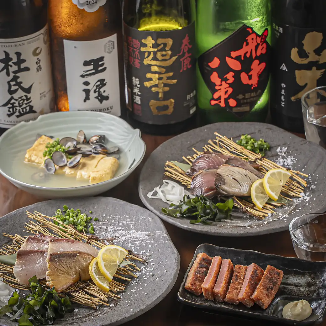 七道駅5分◆島根の藁焼きや鮮魚、山陰の地酒を満喫!カウンターや掘りごたつで宴会♪