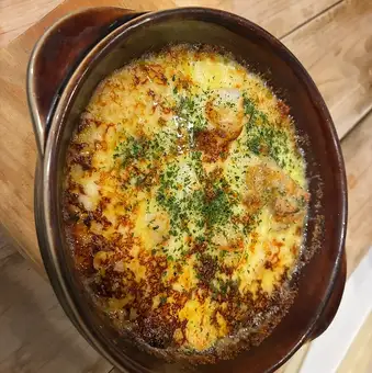 Seafood gratin