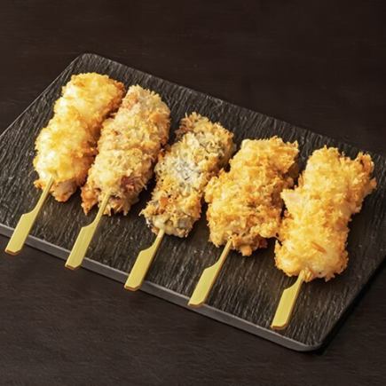 【欢迎/告别派对】稀有!鳄鱼手作为主菜:5种野味串炸套餐,含2小时畅饮