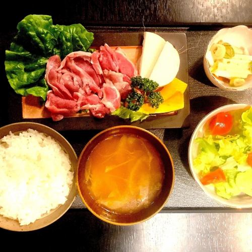 ジンギスカン定食