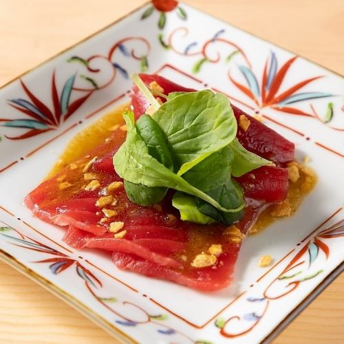 Bluefin tuna carpaccio