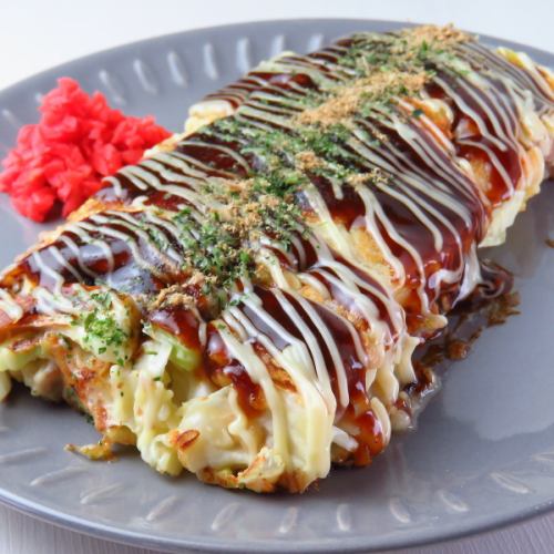 R&M特製!病みつきになる程美味しい、ふわとろお好み焼きを990円でご提供します♪