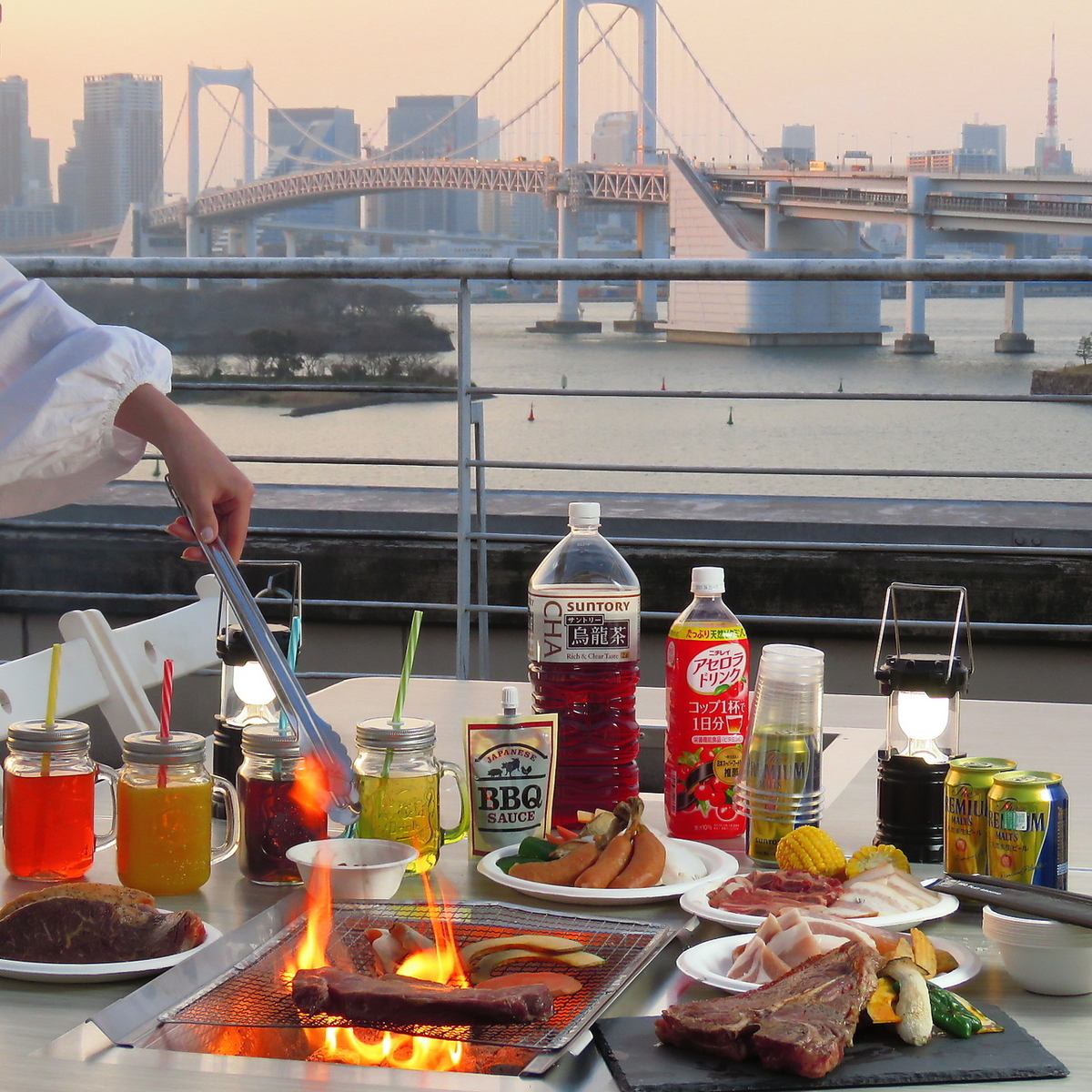 You can enjoy BBQ at 11: 00-14: 00/15: 00-18: 00/19: 00-22: 00 ♪