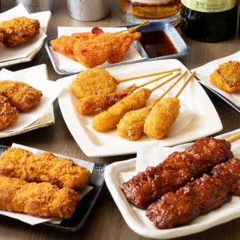 ☆2時間飲み放題付き【全7品 3000円】まずは人気メニューを!串番長定番のお気軽プラン