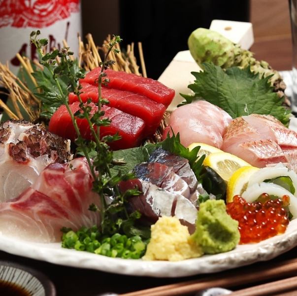 [Uotaka's standard] Fresh sashimi prepared by the owner's discerning eye! 5-piece platter★1,900 yen