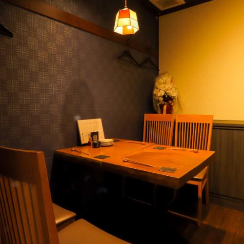 落ち着いた雰囲気の個室