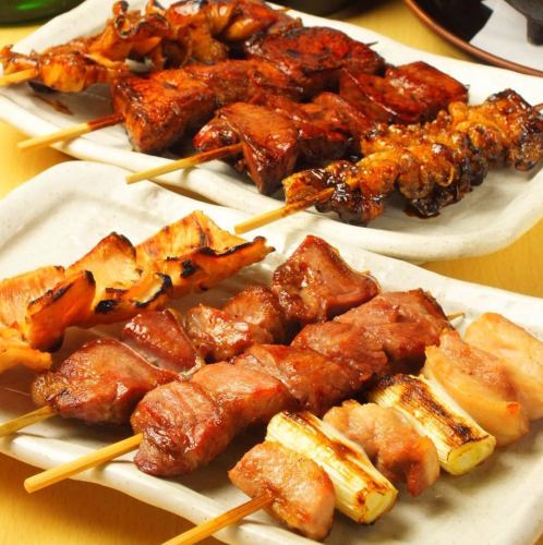 Commitment to ingredients.We're all about the taste♪ We offer a variety of exquisite skewers and giblets, both in texture and taste.