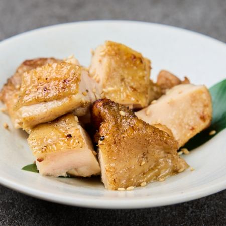 山椒香る 鶏もも肉の炙り焼き