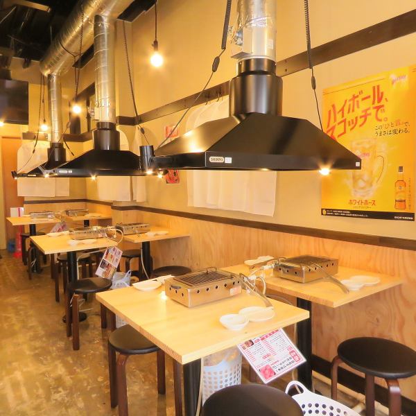 The smoke exhaust facilities are fully equipped in all seats ◎ Even if it says “popular hormone and light tonics”, the atmosphere is wood-grained and calm! Because it is a space with a sense of cleanliness, it is a space that women want to use by all means ♪ It's an addictive shop!