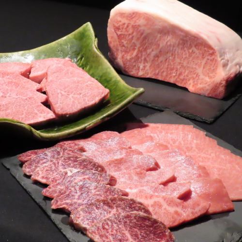 厳選されたA５ランクの肉