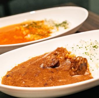 スモカフェ牛タンカレー