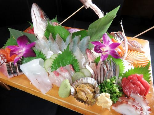 熊本県産の鮮魚の刺身盛り