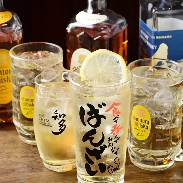 銘酒も楽しめる♪約80種類の飲み放題メニュー120分1,980円 (税込)
