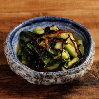 かち割り梅塩胡瓜