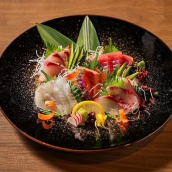 本日の刺身5点盛り