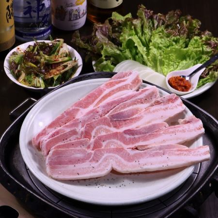 All-you-can-eat menu★≪Samgyeopsal & standard popular Korean dishes≫2H all-you-can-eat 3000 yen