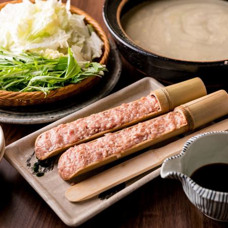 Saturdays, Sundays, and holidays [Morning raw chicken meatballs hot pot course - rich white soup hot pot -] All 11 dishes, 2.5 hours all-you-can-drink included, 5,500 yen (tax included)