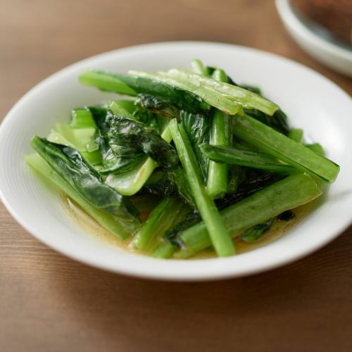 青菜のにんにく炒め