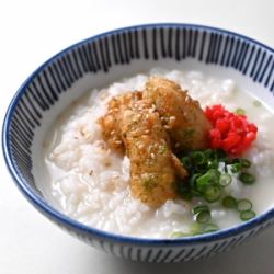鶏天茶漬け