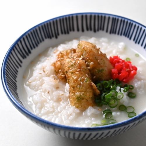 鶏天茶漬け