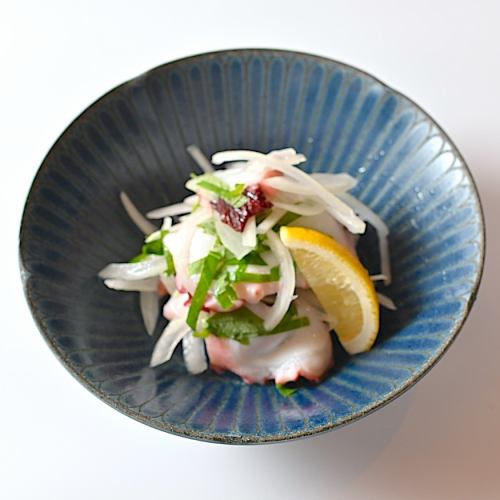 清爽的章魚佐青紫蘇醬