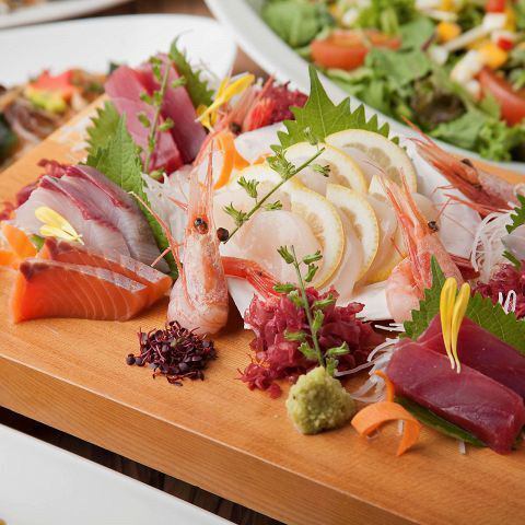 [Sashimi Platter] Made with fresh seafood that changes daily
