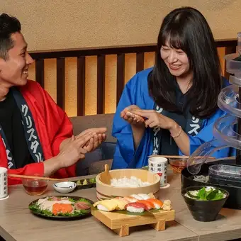 【Most Popular】Sushi Making & Nagashi Somen Experience/寿司握り&流しそうめん体験