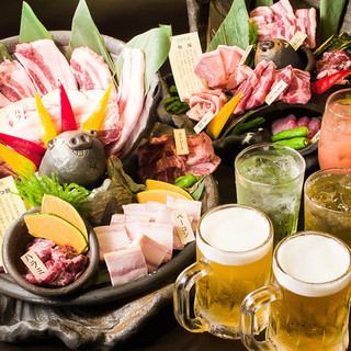 [Luxury Iberico pork & satisfying volume] Banquet yakiniku course [90 minutes all-you-can-drink, all 11 dishes] 5,000 yen (tax included)