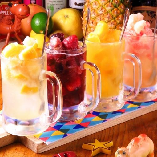 Great for quick drinks or after-party♪ 200 types including sparkling & purr sour★ 120 minutes single item [all you can drink] ⇒ 2000 yen